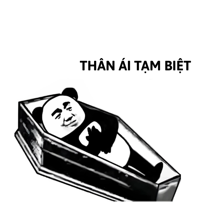 tạm biệt meme gấu trúc