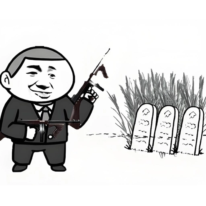 tay cầm súng meme