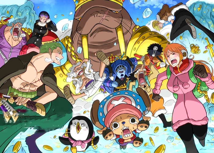 Ảnh Anime One Piece với màu sắc rực rỡ