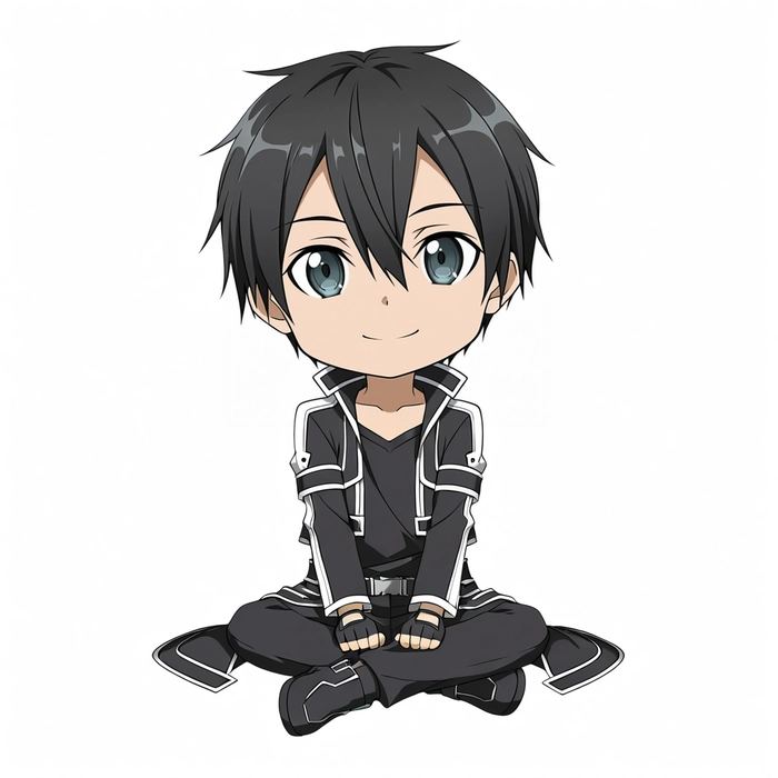 Ảnh Kirito cute phong cách chibi