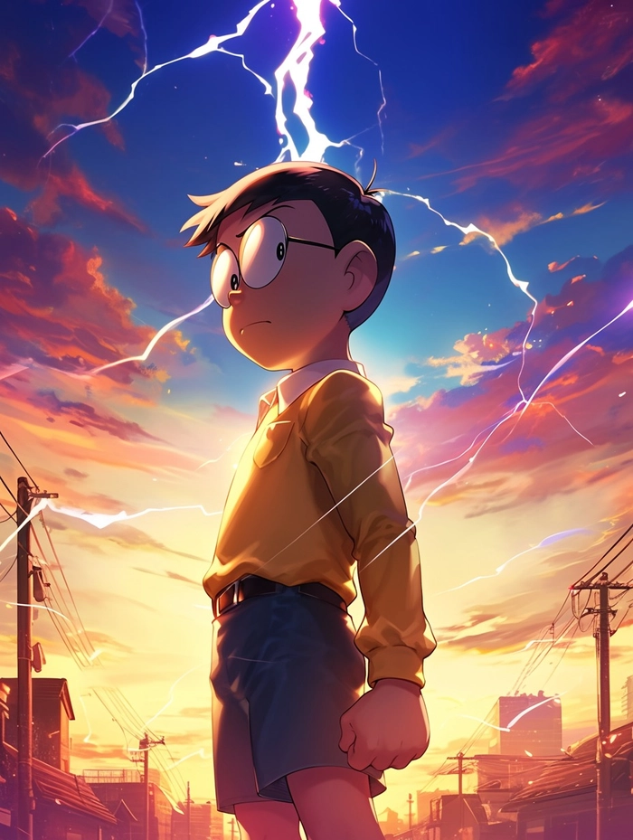 Ảnh Nobita chất như nước cất