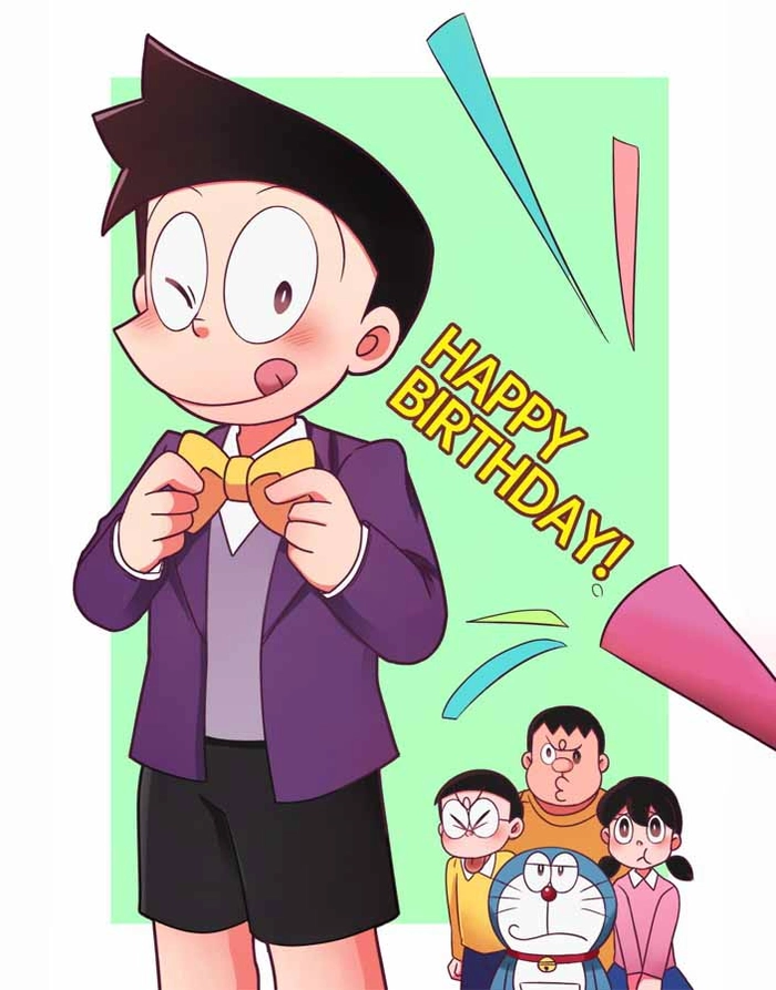 Ảnh Suneo nghịch ngợm cá tính