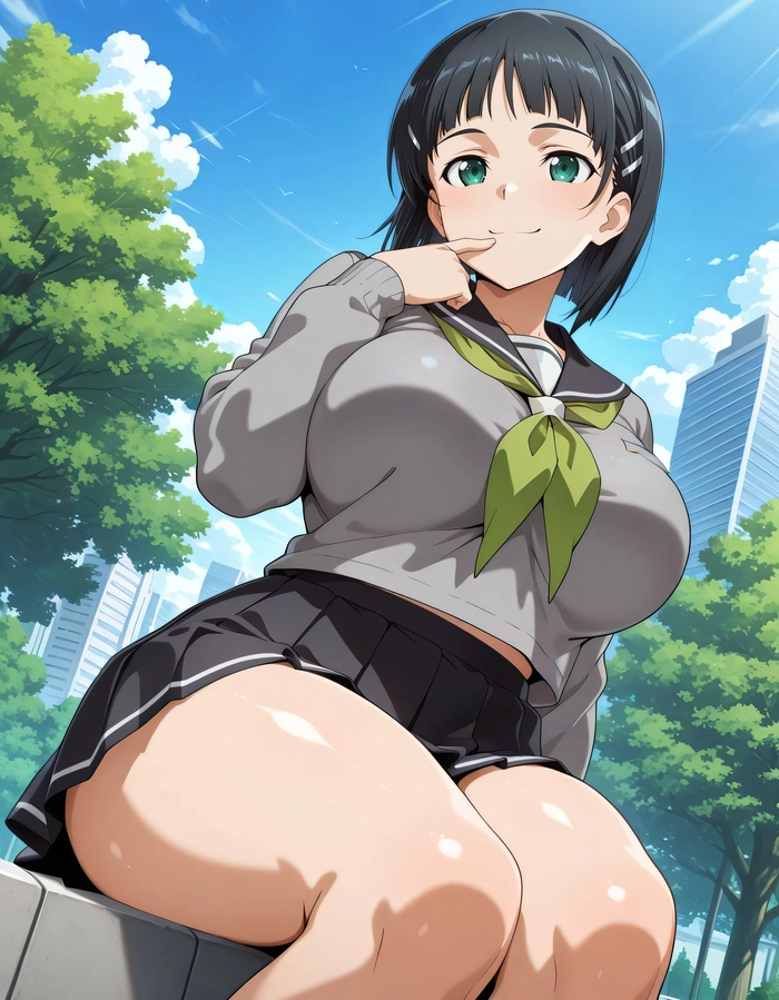 Ảnh anime Kirigaya Suguha cute dễ thương