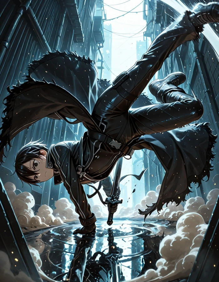 Ảnh anime Kirito chiến đấu
