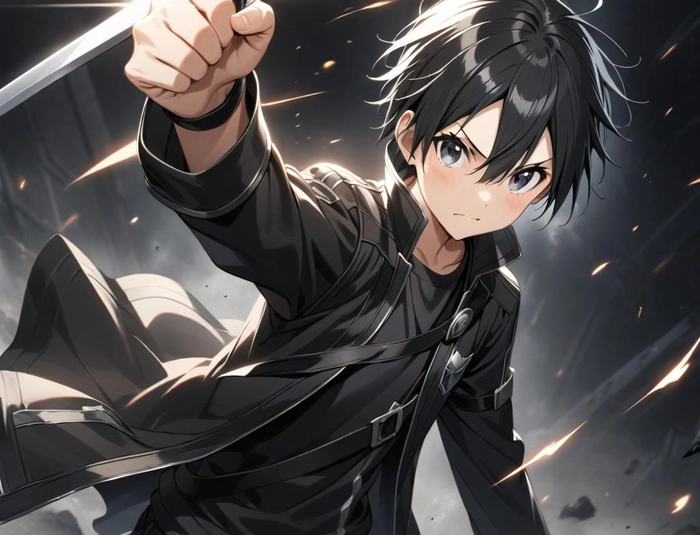 Ảnh anime Kirito đẹp trai
