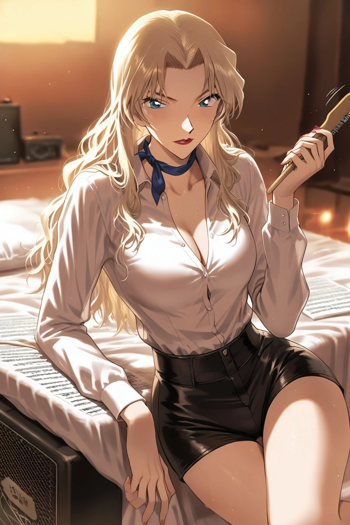 Ảnh anime Vermouth trong Conan cực ngầu