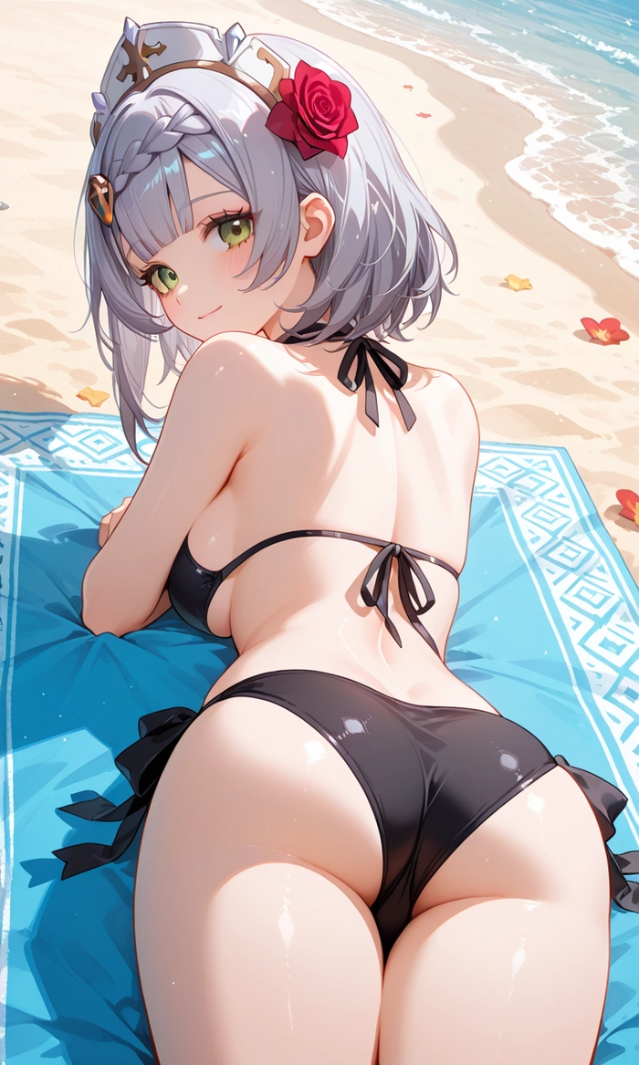 Ảnh anime gái mặc bikini nhẹ nhàng