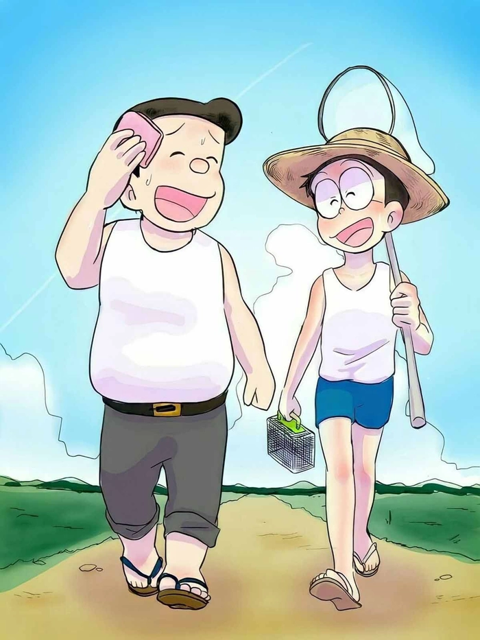 Ảnh bố Nobita dễ thương