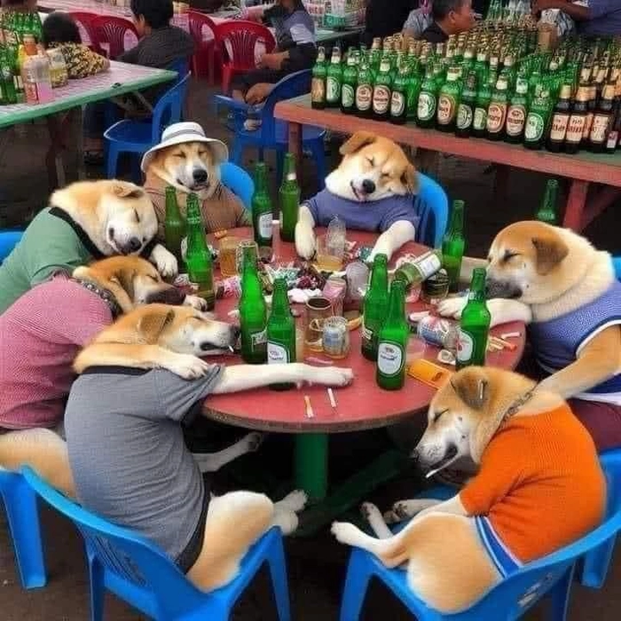 Ảnh chó mèo meme dễ thương