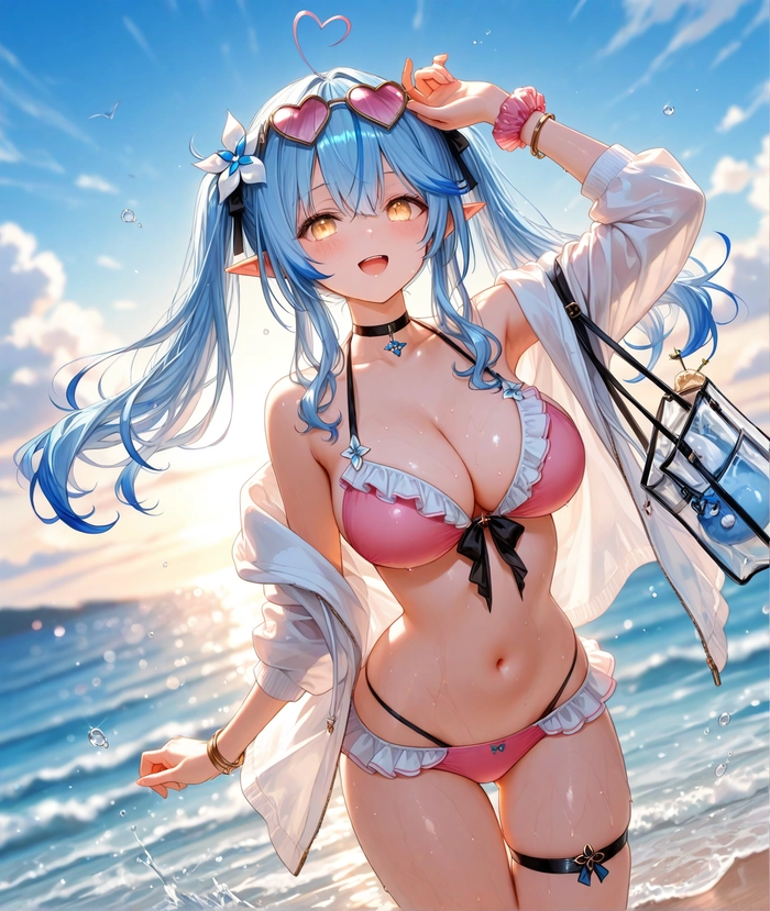 Ảnh gái anime bikini dễ thương