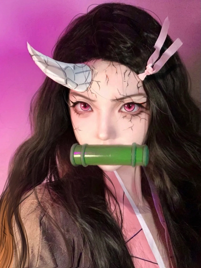 Ảnh gái xinh cosplay Nezuko sexy nóng bỏng