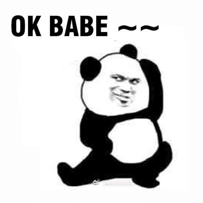 Ảnh hài hước meme gấu trúc ok