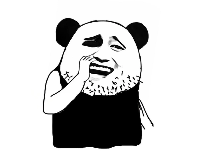 Ảnh meme gấu trúc cười viral mạng