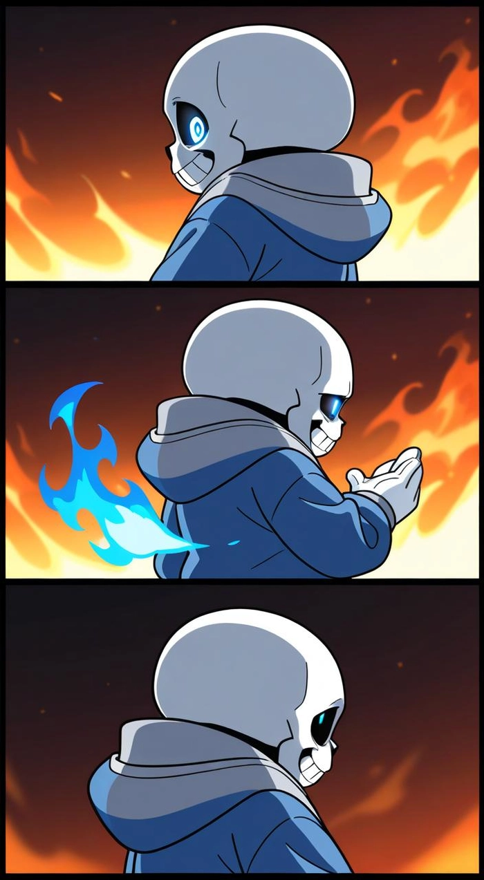 Anime ảnh Sans ngầu bí ẩn
