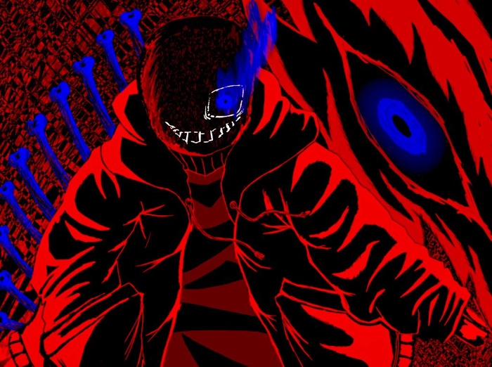 Anime ảnh Sans ngầu tối tăm