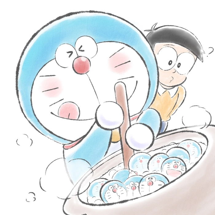 Doraemon cute phiên bản học sinh