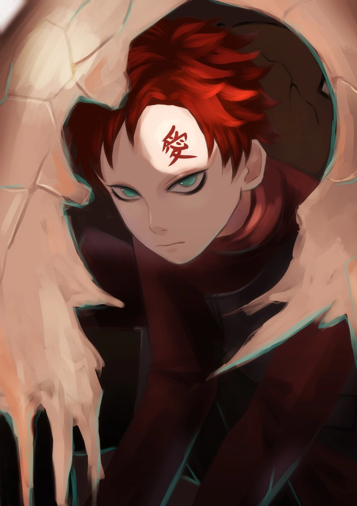 Gaara mắt đỏ ảnh chất