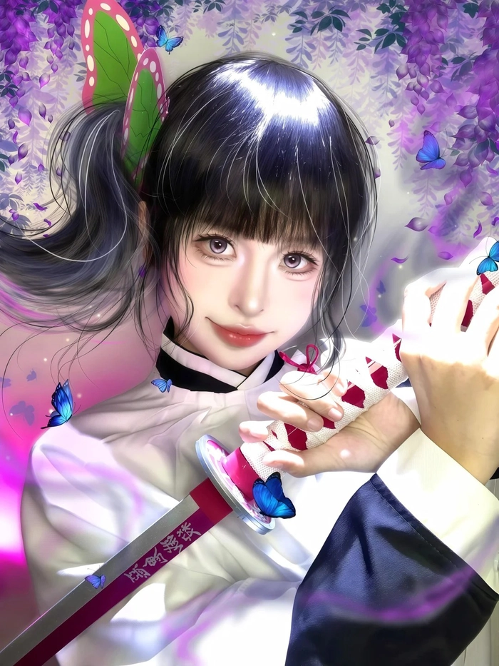 Gái xinh cosplay anime Demon Slayer nóng bỏng
