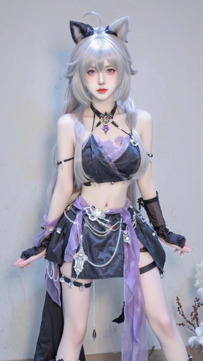 Gái xinh cosplay cáo quyến rũ