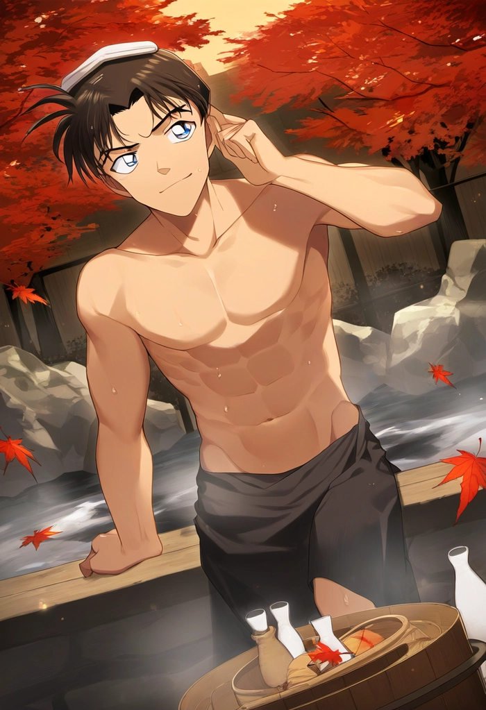 Heiji Hattori phong cách 6 múi