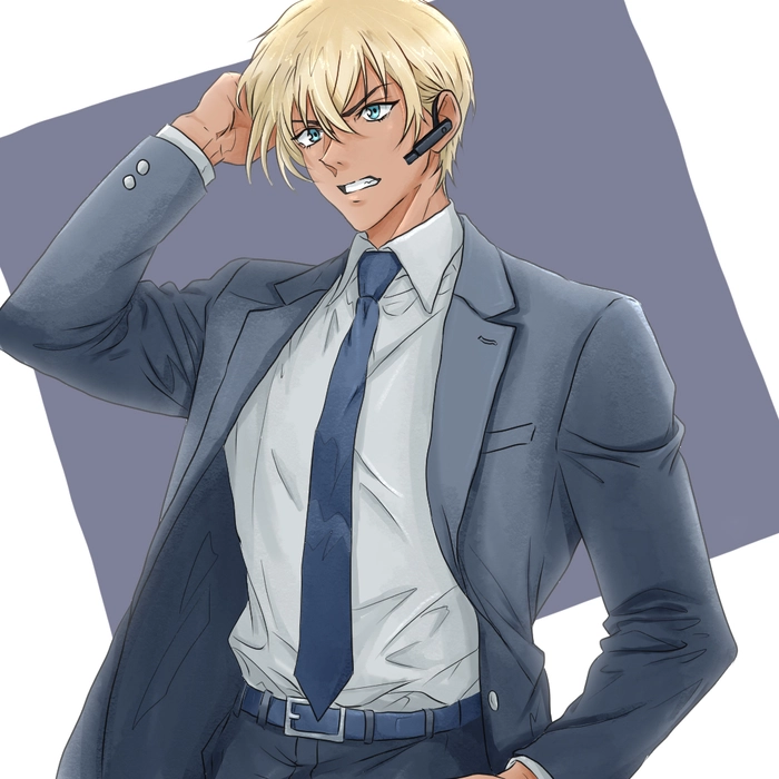 Hình Amuro Tooru trong Conan chất lừ