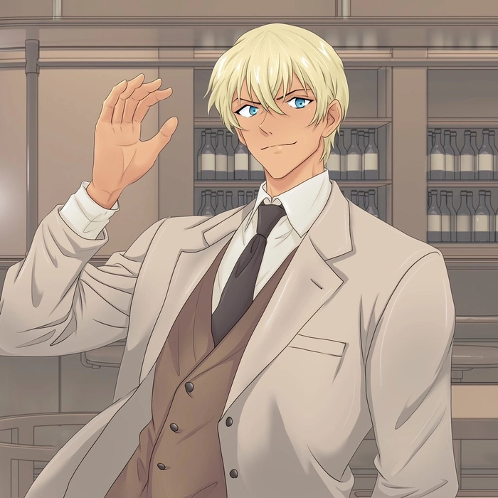 Hình Amuro Tooru trong Conan ngầu lòi