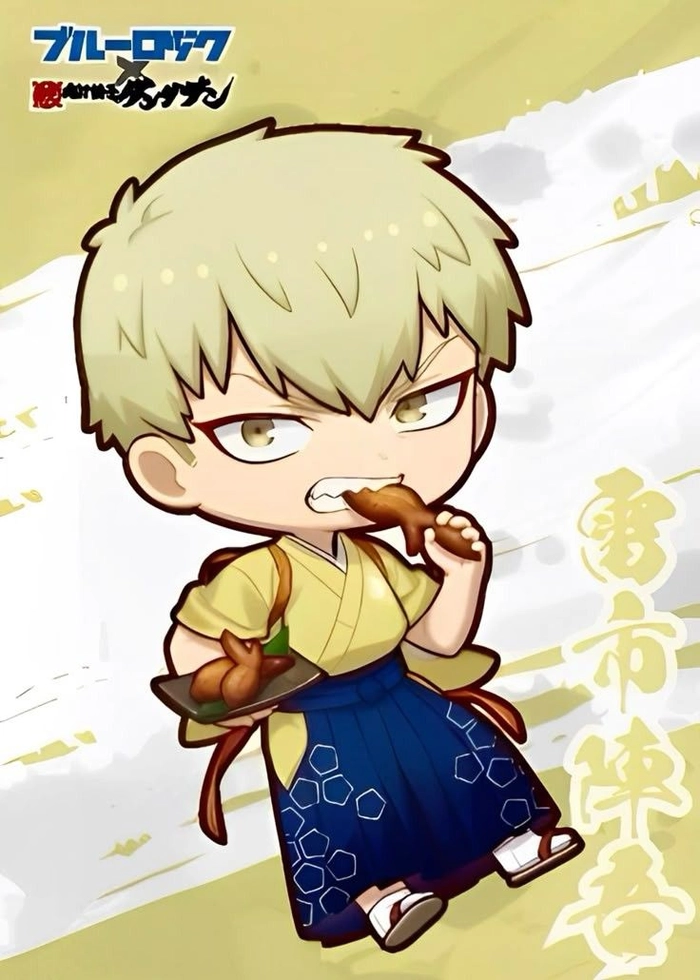 Hình Blue Lock Jingo Raichi chibi đẹp