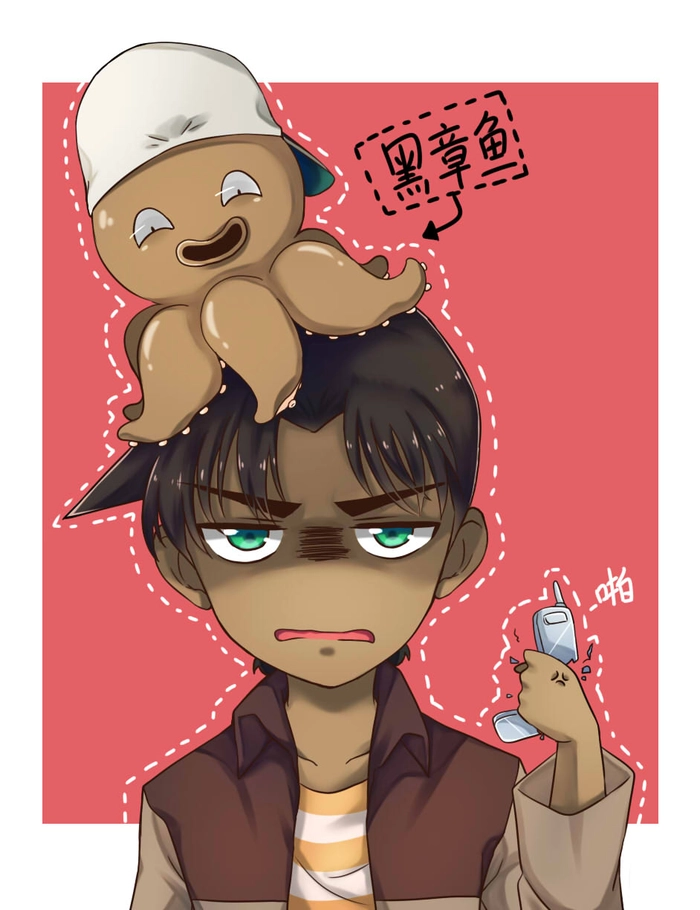Hình Heiji Hattori đậm chất thám tử