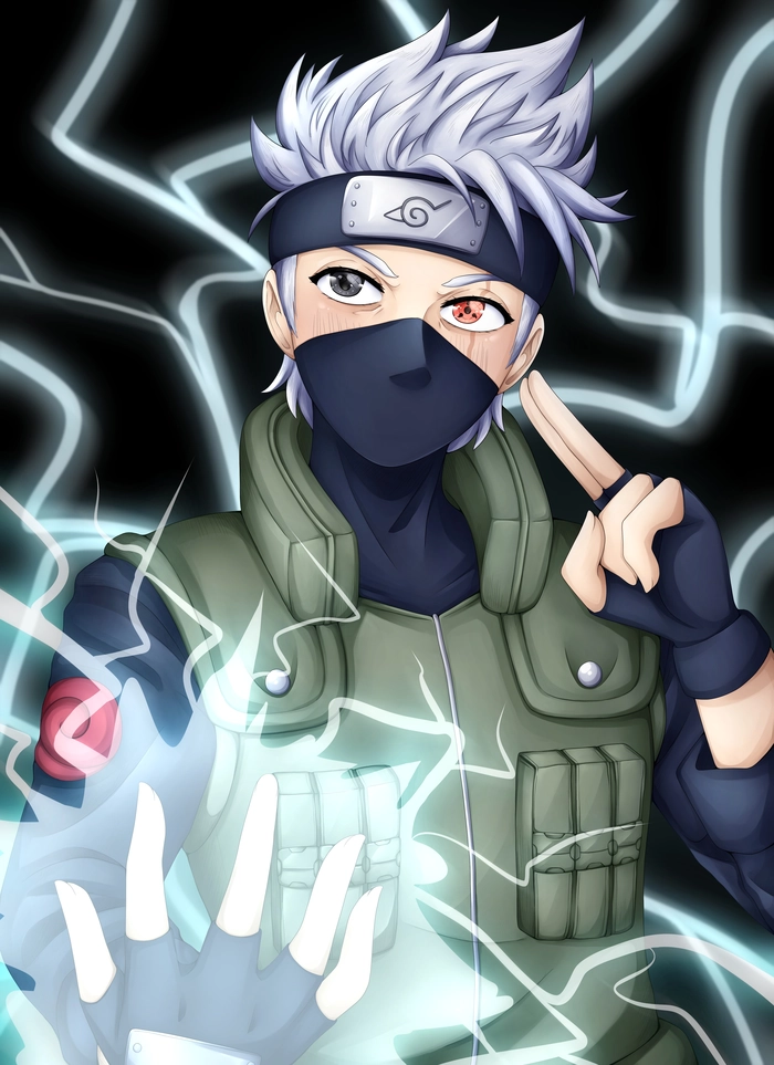 Hình Kakashi ẩn mình trong sương