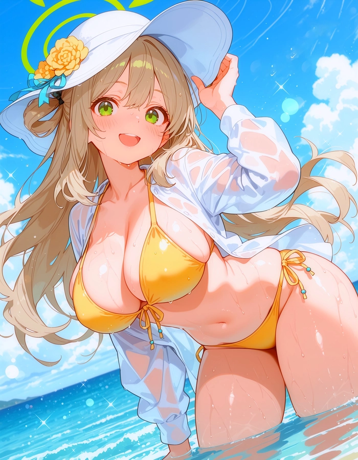 Hình Nonomi Blue Archive bikini