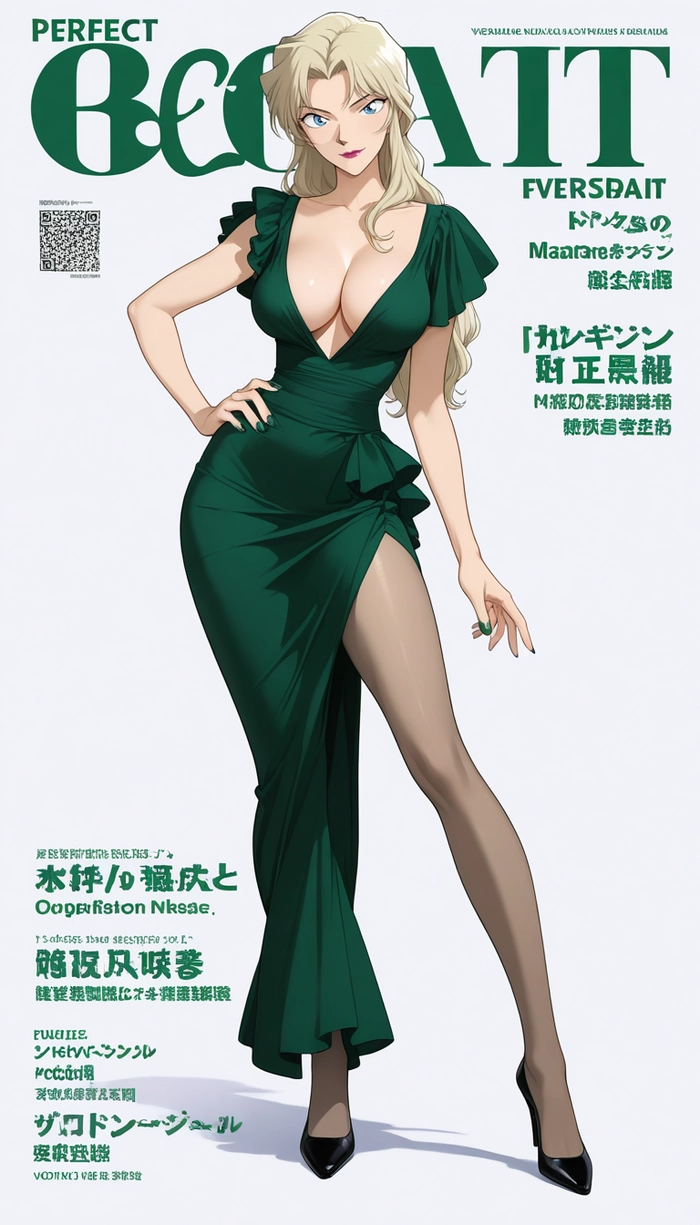 Hình Vermouth Conan phong cách ngầu