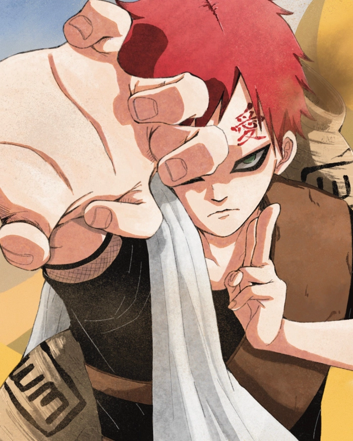 Hình ảnh Gaara lạnh lùng