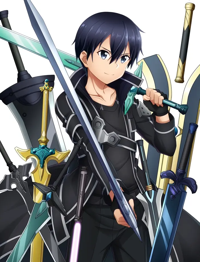Hình ảnh Kirito mạnh mẽ