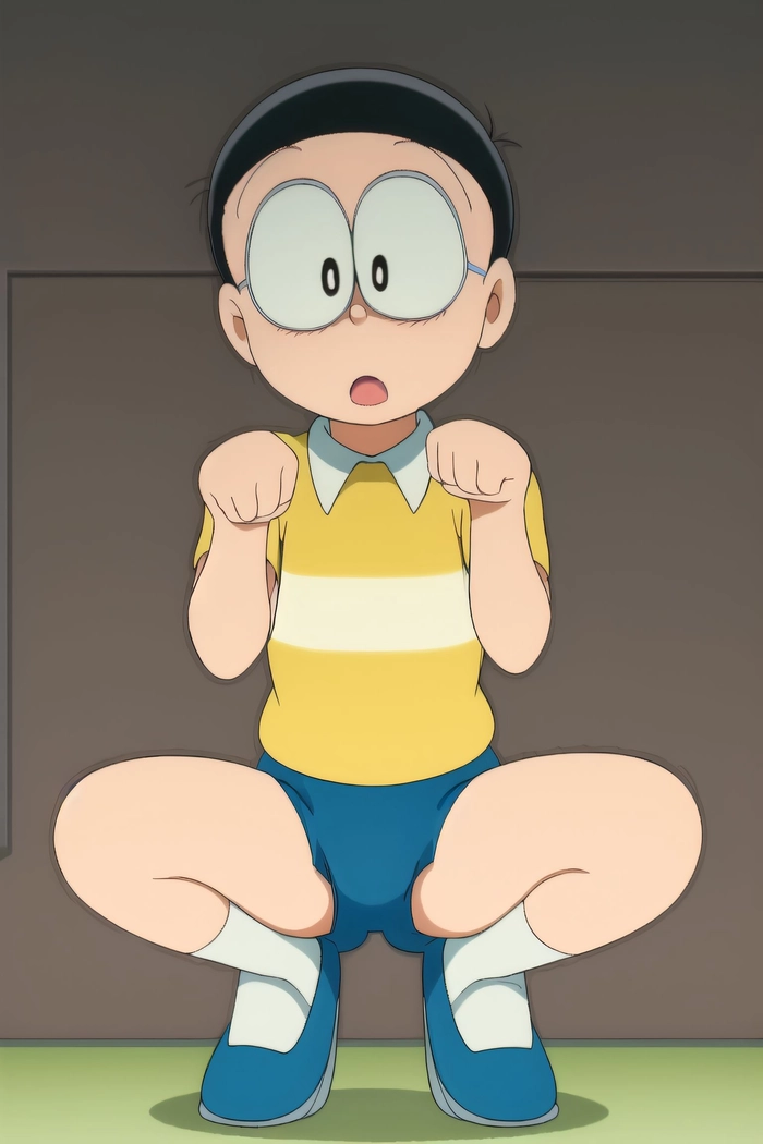 Hình ảnh Nobita chất ngầu độc lạ
