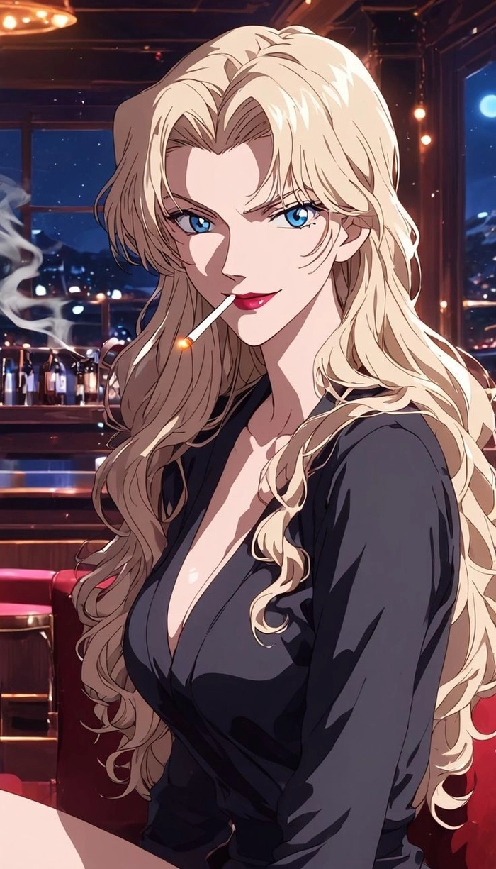Hình ảnh Vermouth Conan anime ngầu
