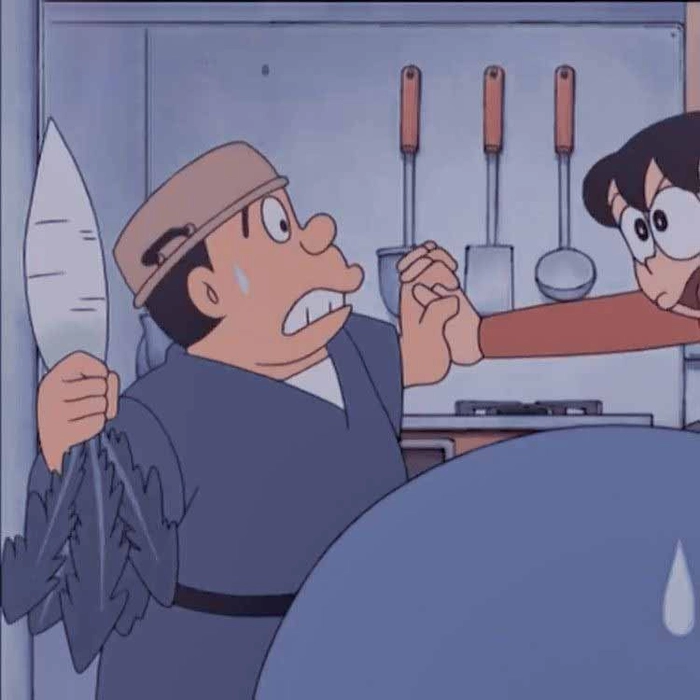 Hình ảnh dễ thương của bố Nobita