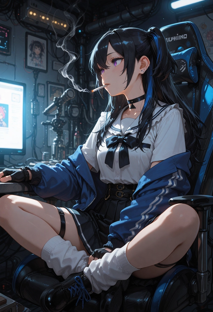 Hình ảnh ngầu anime nữ