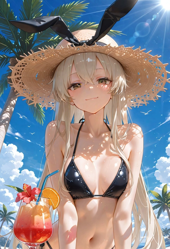 Hình anime gái bikini ngầu
