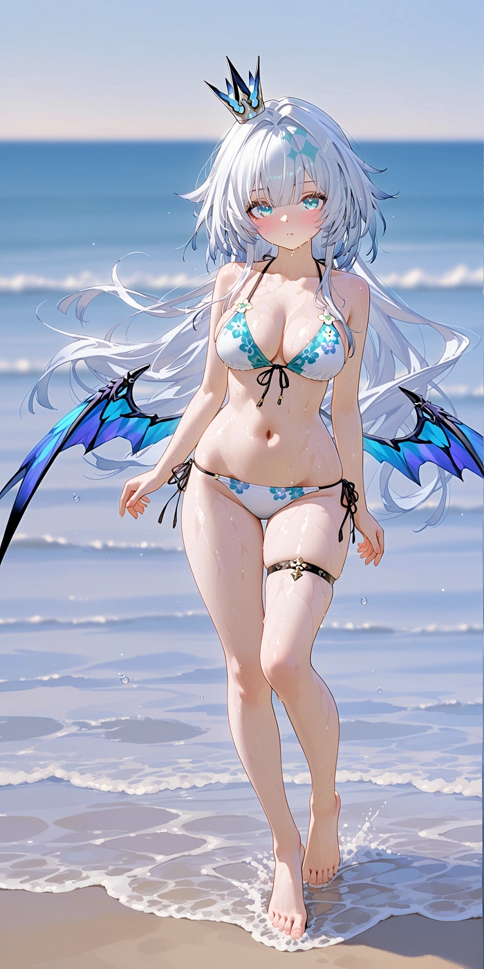 Hình anime gái xinh mặc bikini