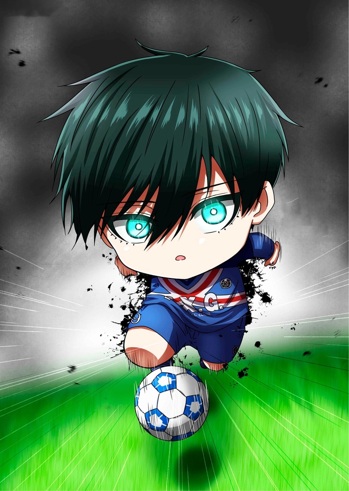 Itoshi Rin chibi chất lượng cao