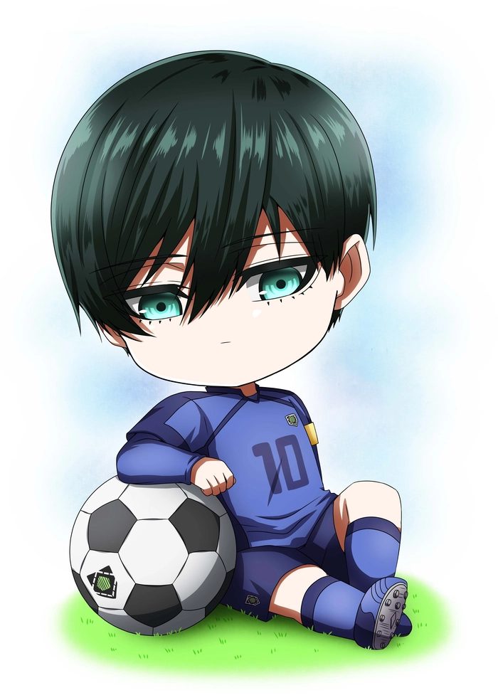 Itoshi Rin chibi đáng yêu hết nấc