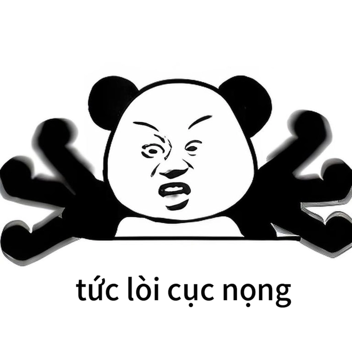 Meme gấu trúc dỗi khó ở
