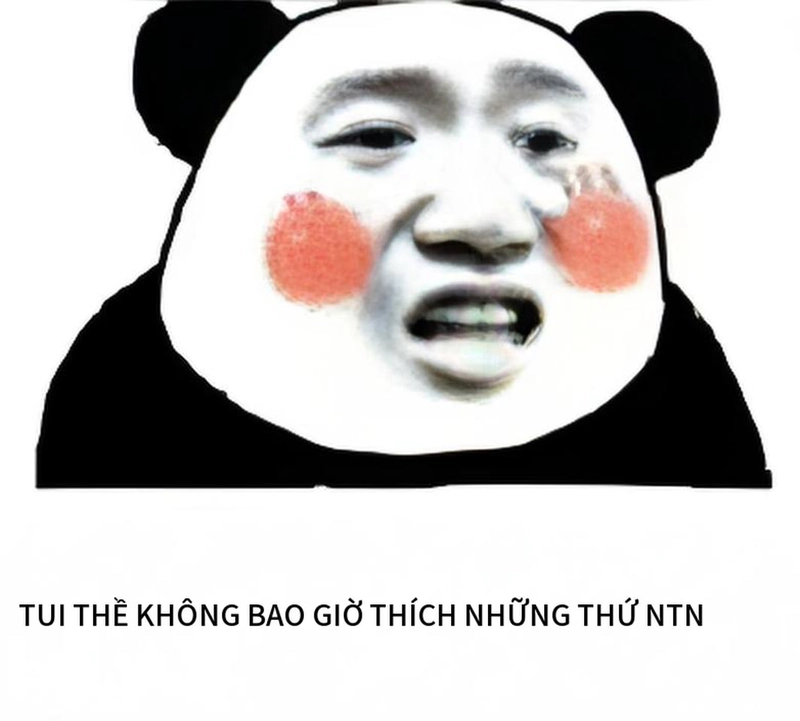 Meme gấu trúc mắt thâm siêu chế