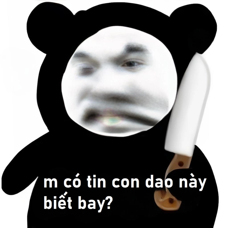 Meme gấu trúc ngang ngược chế bá đạo