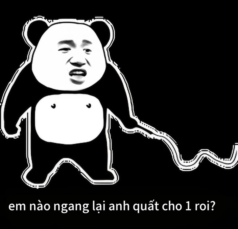 Meme gấu trúc ngang ngược chế hài khó nhịn