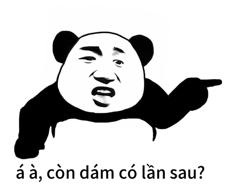 Meme gấu trúc ngang ngược chế vui
