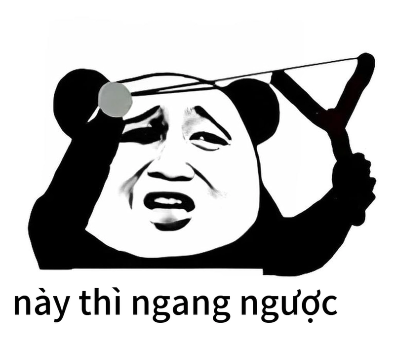 Meme gấu trúc ngang ngược siêu hài