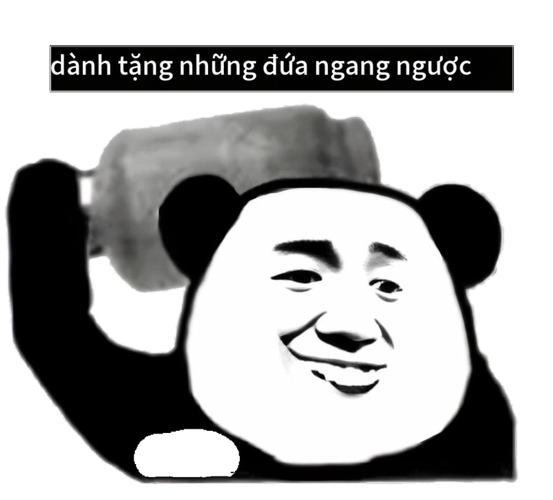 Meme gấu trúc ngang ngược troll cực hài