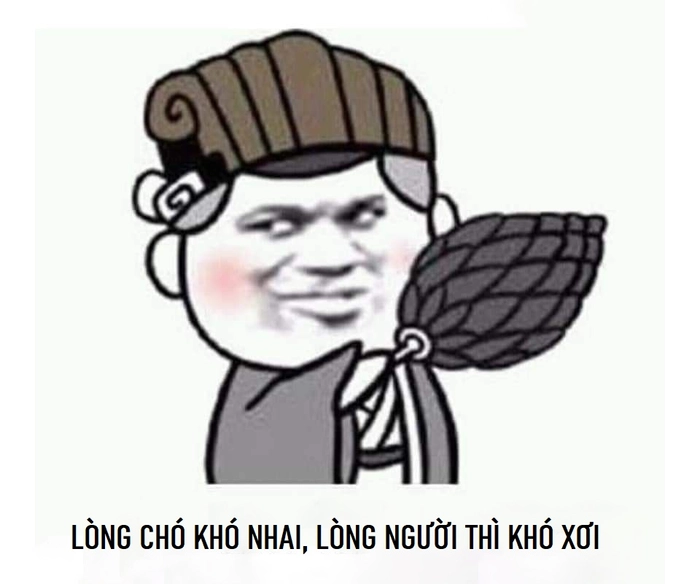 Meme troll lòng chó khó nhai