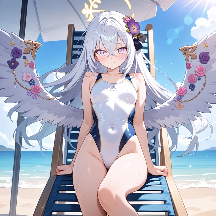 Shirasu Azusa swimsuit gợi cảm